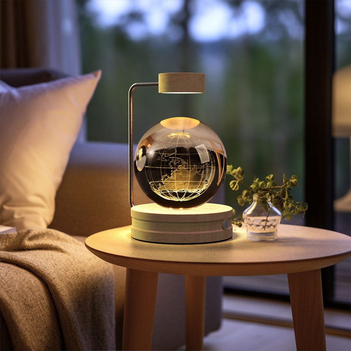 3D Crystal Ball Night Light