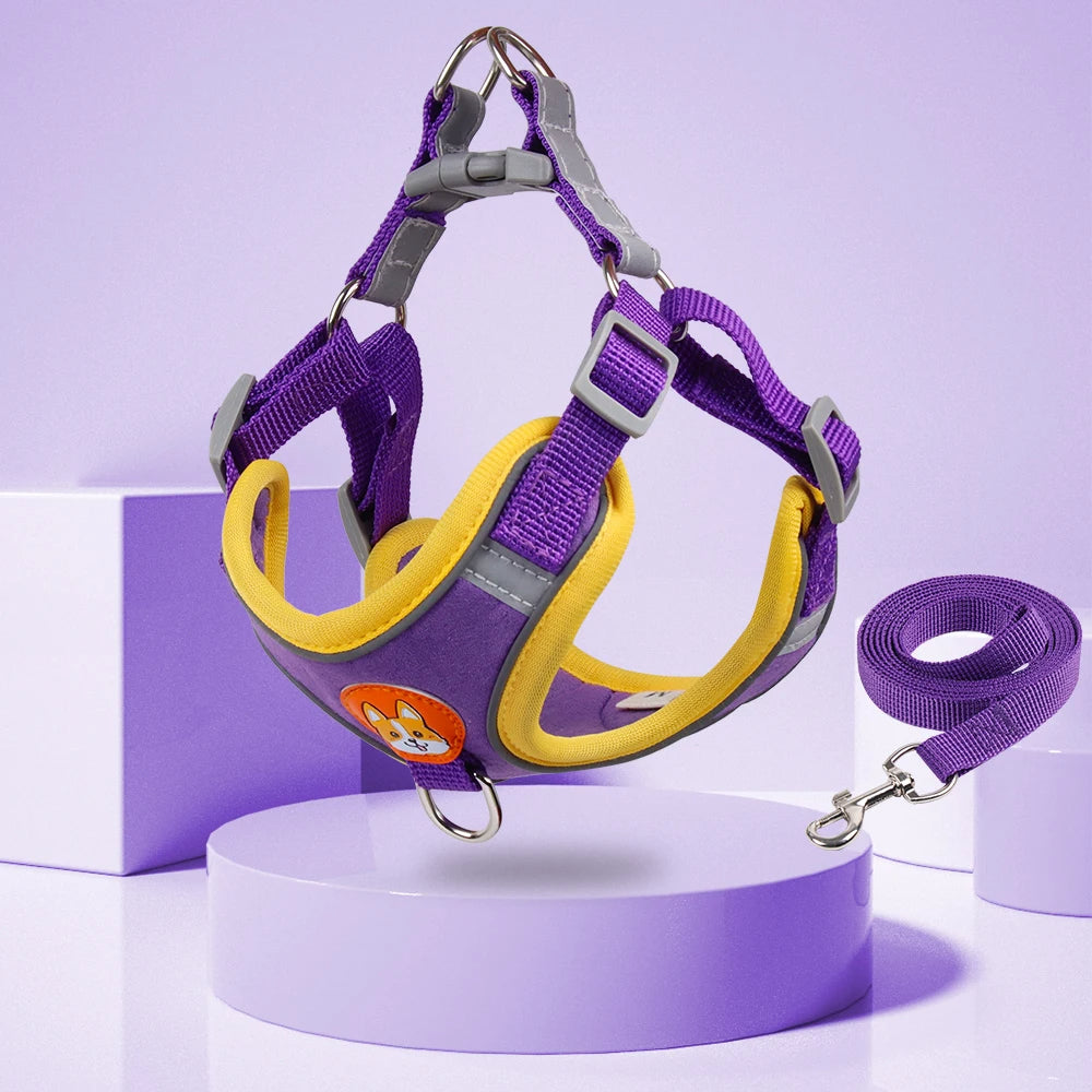 Reflective No-Pull Dog Harness & Leash