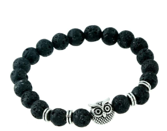Carved Lion Head Bead Bracelet