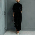 High-Neck Zip Tracksuit Set