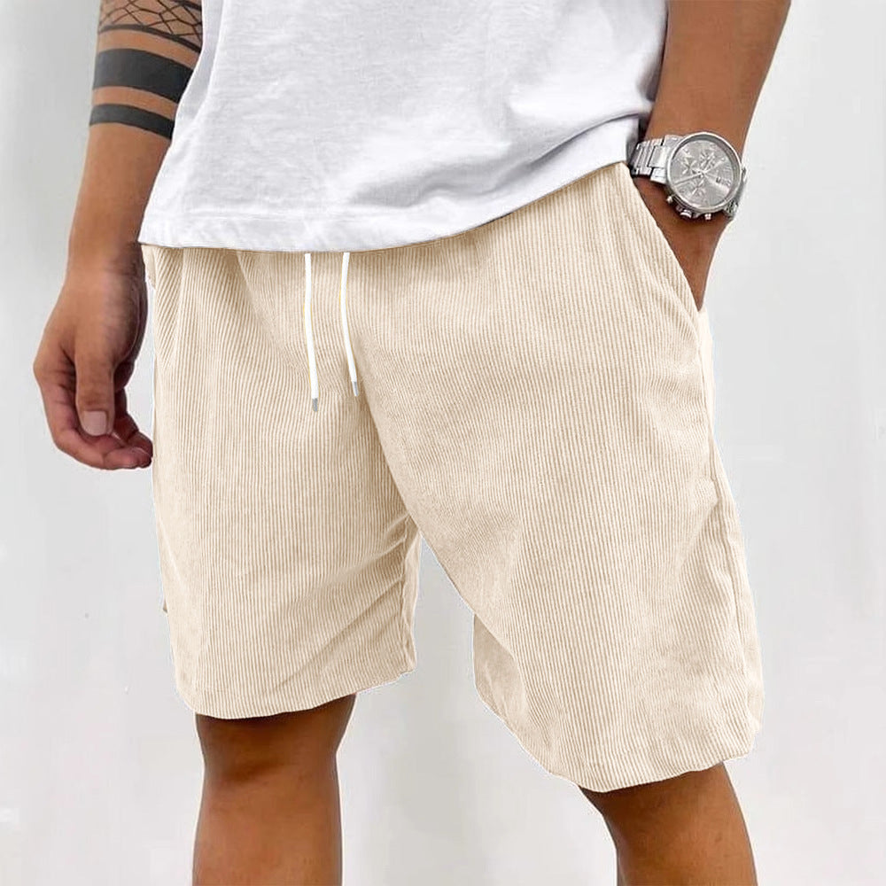 Men's Corduroy Drawstring Shorts