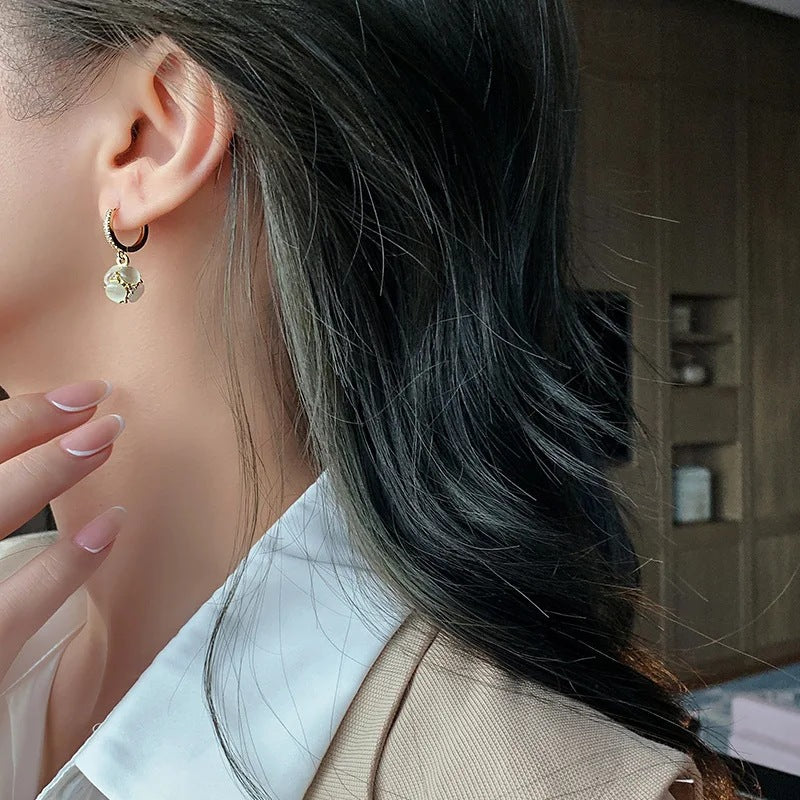 Opal-Look Drop Earrings