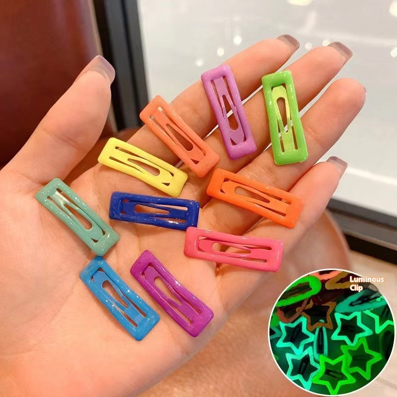 Kids' Colorful Snap Hair Clips (10-Pack)