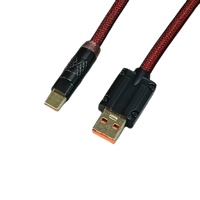 Coiled Aviator Keyboard Cable