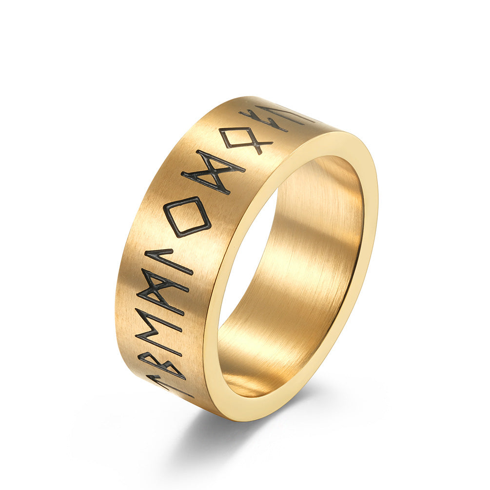 Brushed Titanium Band Ring