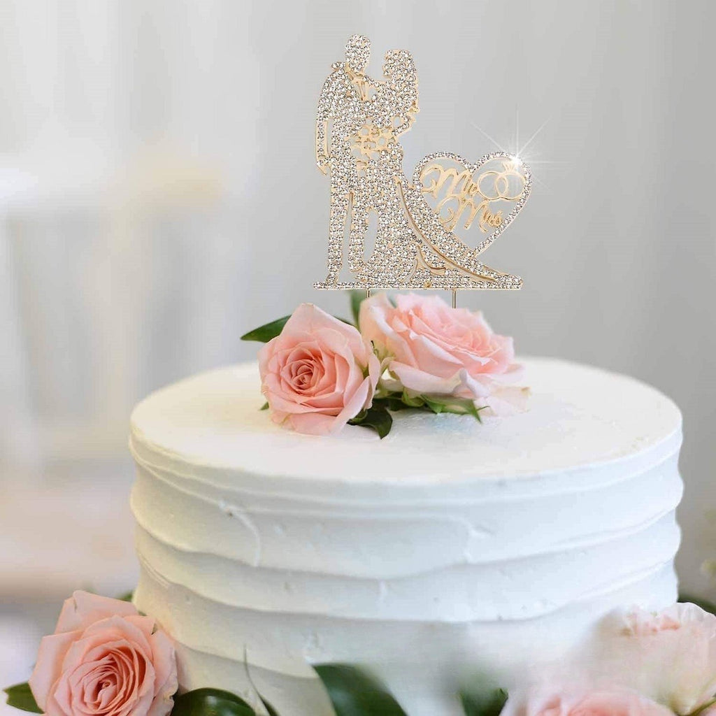 Mr & Mrs Wedding Cake Topper