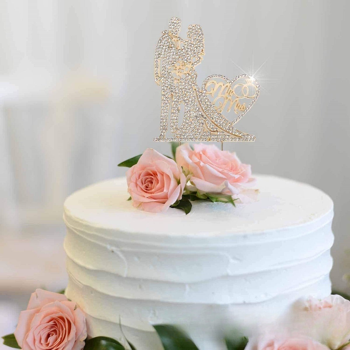 Mr & Mrs Wedding Cake Topper