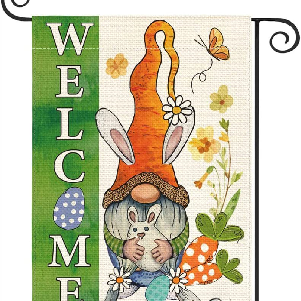 Double-Sided Linen Garden Flag