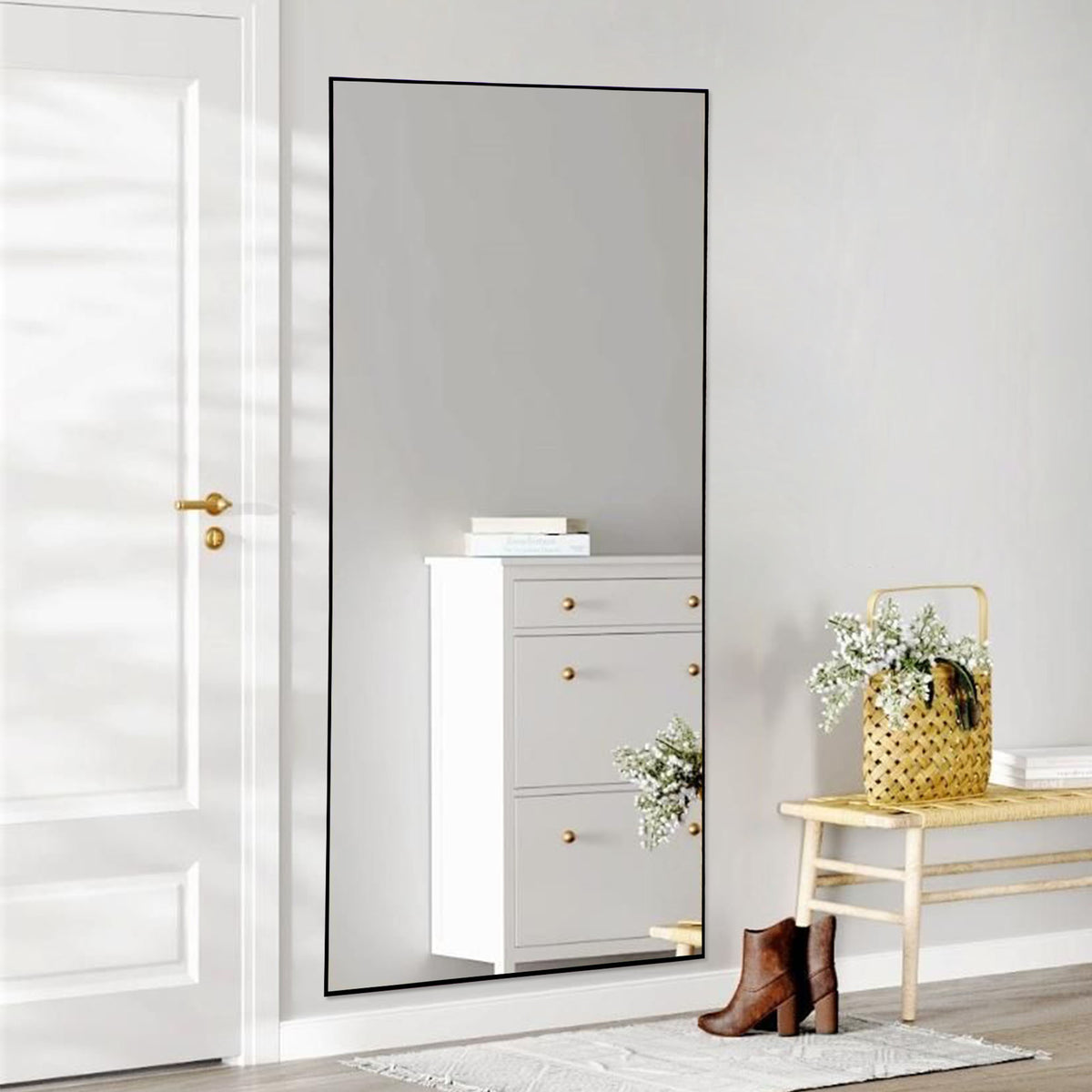 Arched Floor Standing Mirror