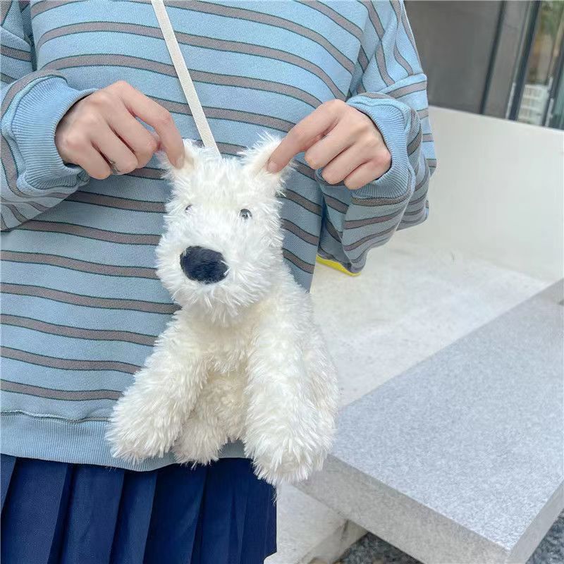 Sausage Dog Plush Crossbody Bag