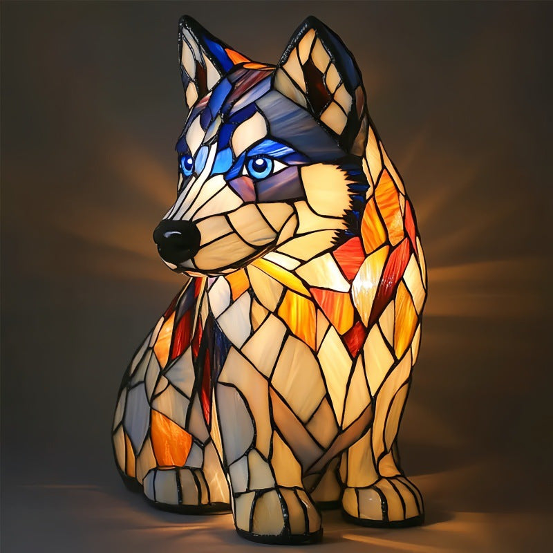 Color-Changing Dog Figure Lamp
