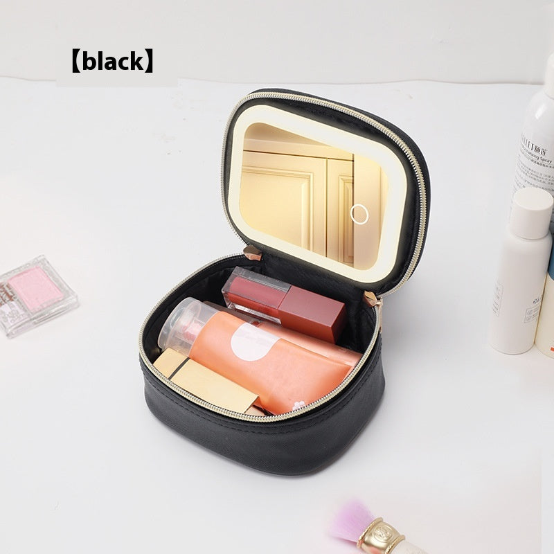 Makeup Bag with LED Mirror