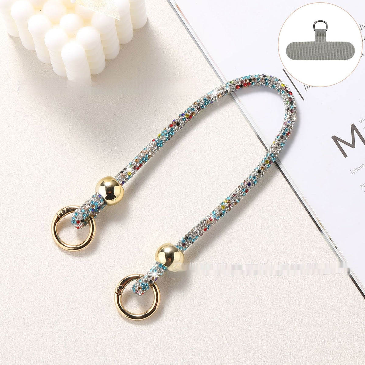 Rhinestone Phone Lanyard
