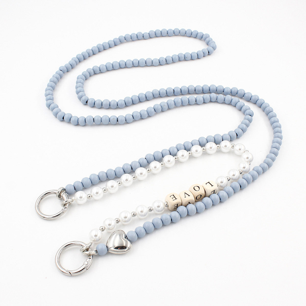 Wooden Bead Bag Charm Chain