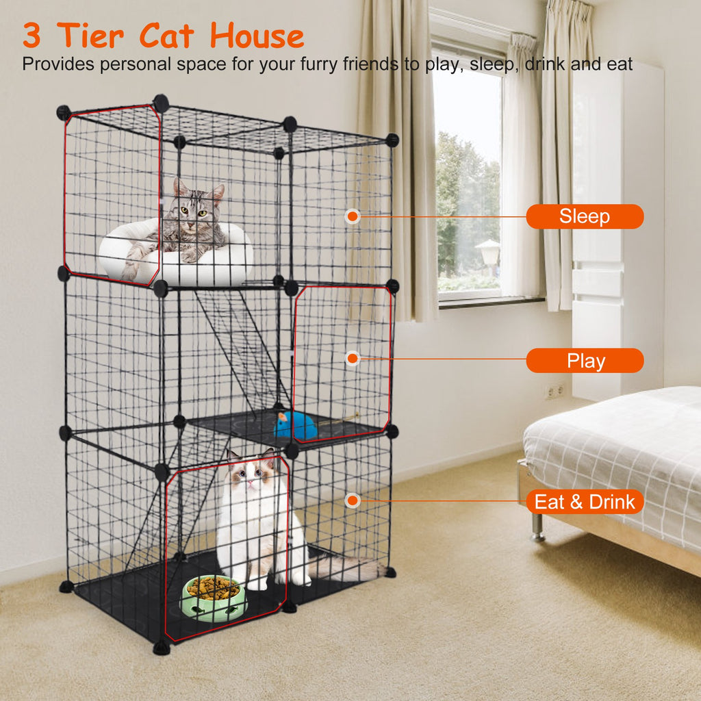 3-Tier DIY Cat Playpen