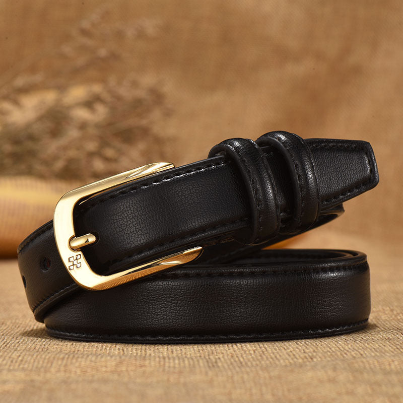 Double-Ring Leather Belt