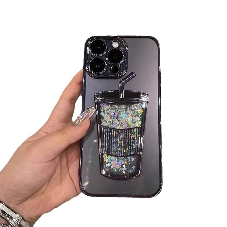 3D Drink Cup Quicksand Case