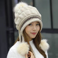 Pom-Pom Earflap Beanie
