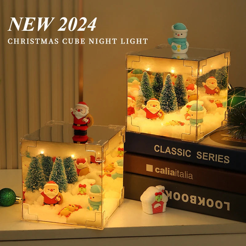 DIY Christmas Mirror Cube Lamp Kit