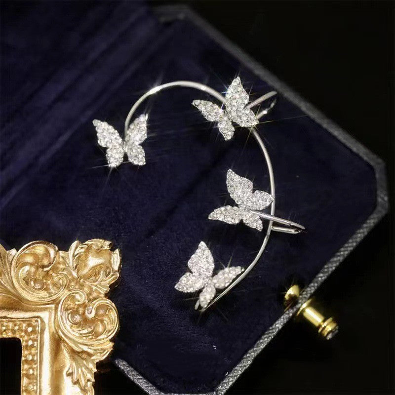 Butterfly Ear Cuff & Hook Earring