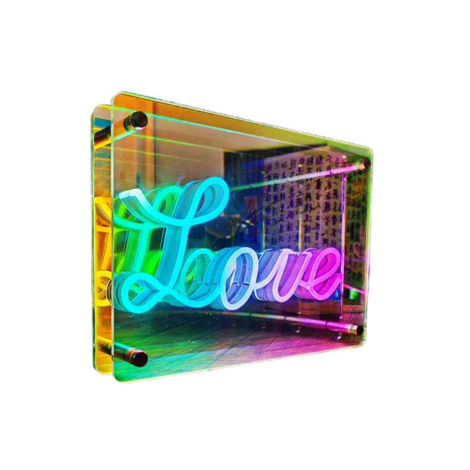 Infinity Mirror Neon Cloud Lamp