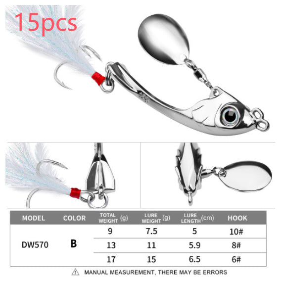 Spinning Spoon Fishing Lure