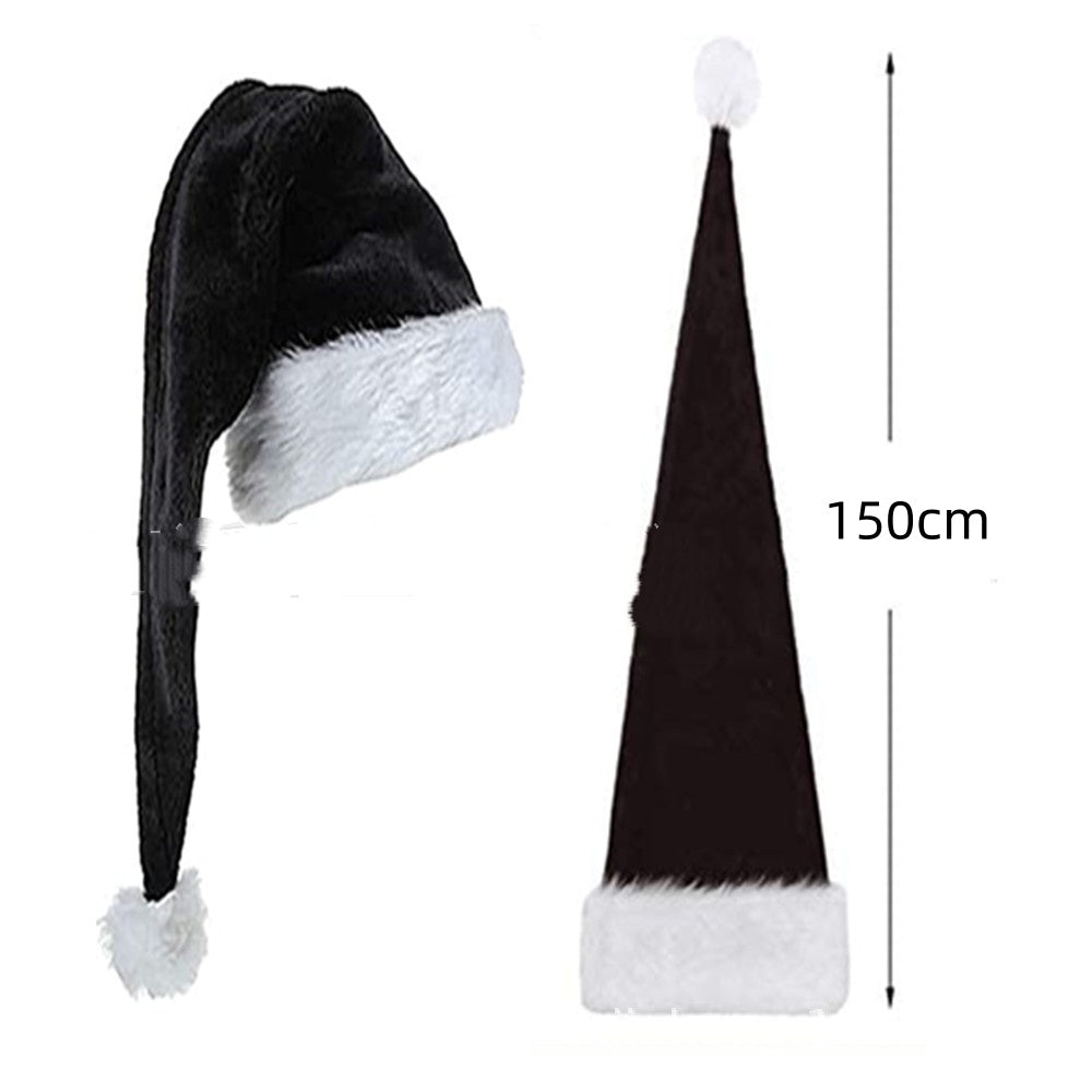 Extra-Long Plush Santa Hat