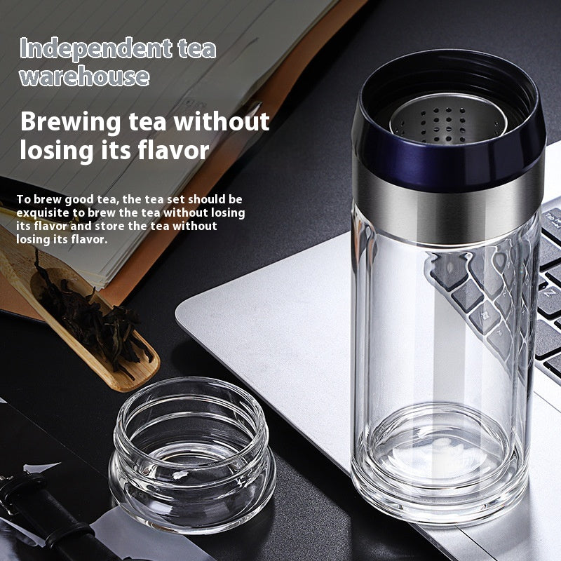 Double-Wall Glass Tea Cup