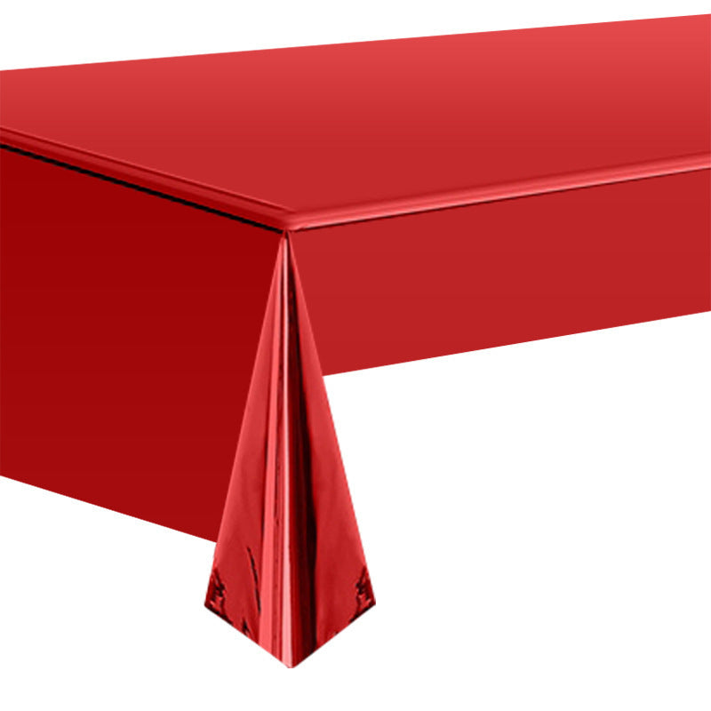 Metallic Foil Party Tablecloth