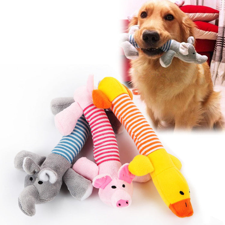Long Elephant Plush Dog Toy