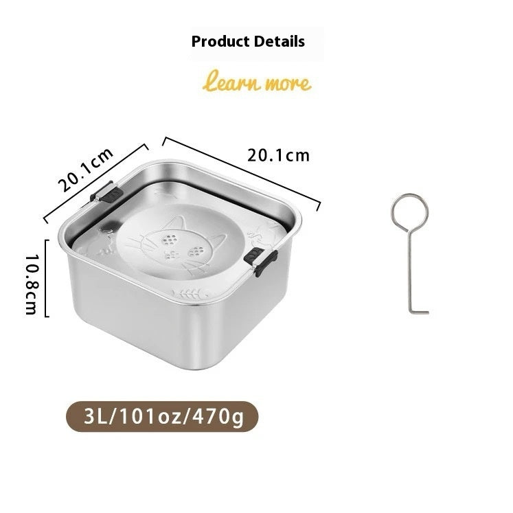 Large Stainless Pet Water Bowl