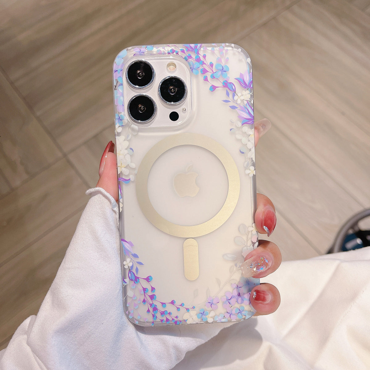 Frosted Flower Magnetic Case