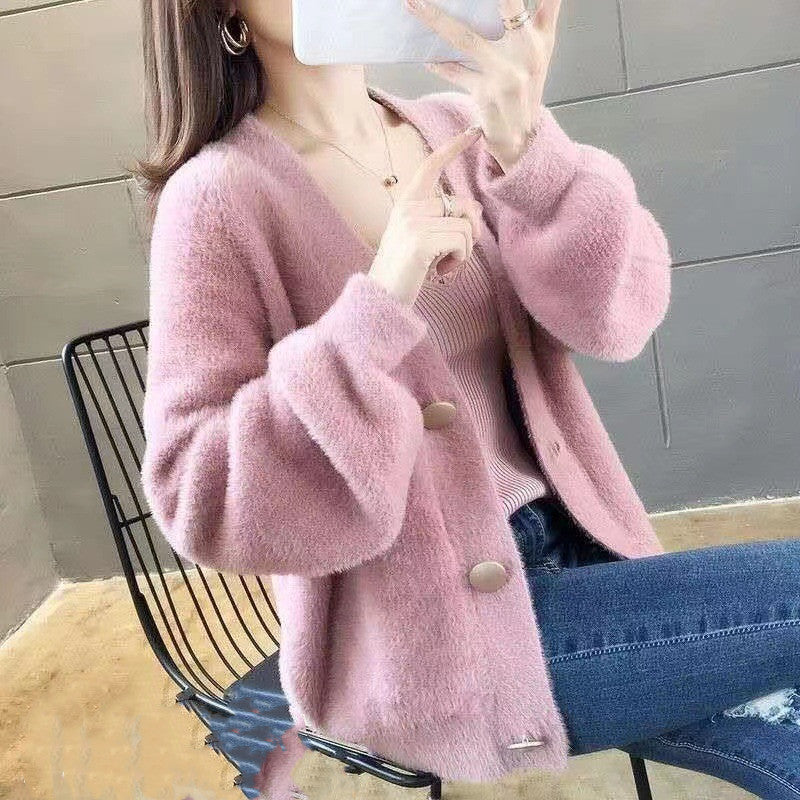 Women's Loose Knit Cropped Top
