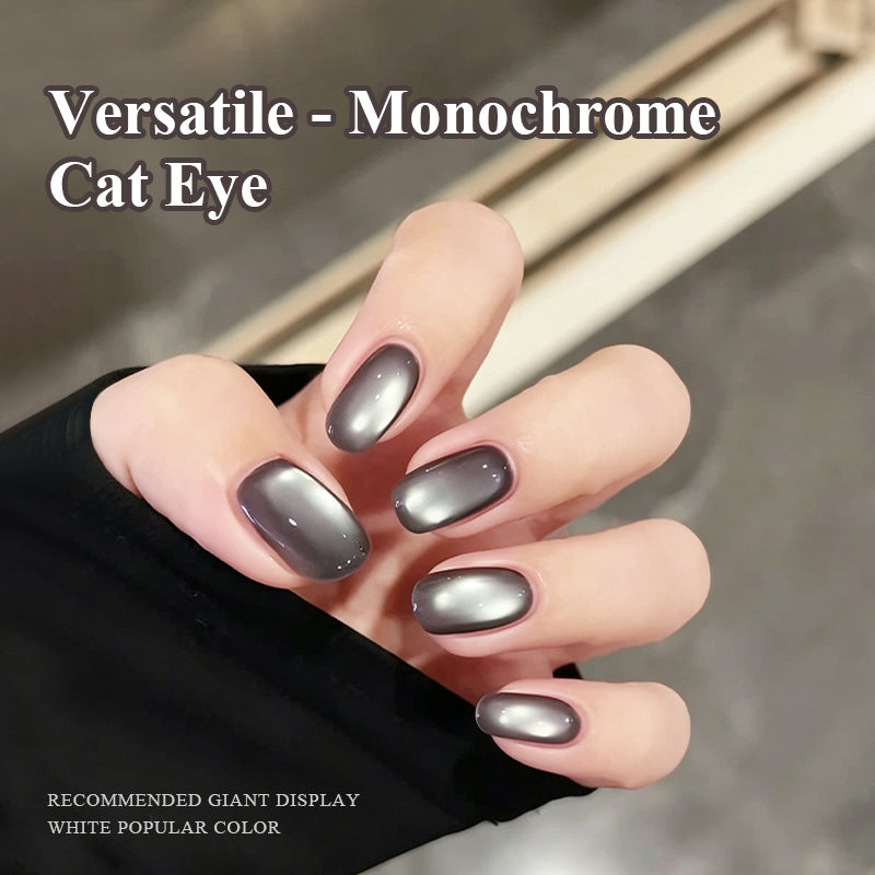 Magnetic Cat-Eye Gel Polish – Silver Gray (10 ml)