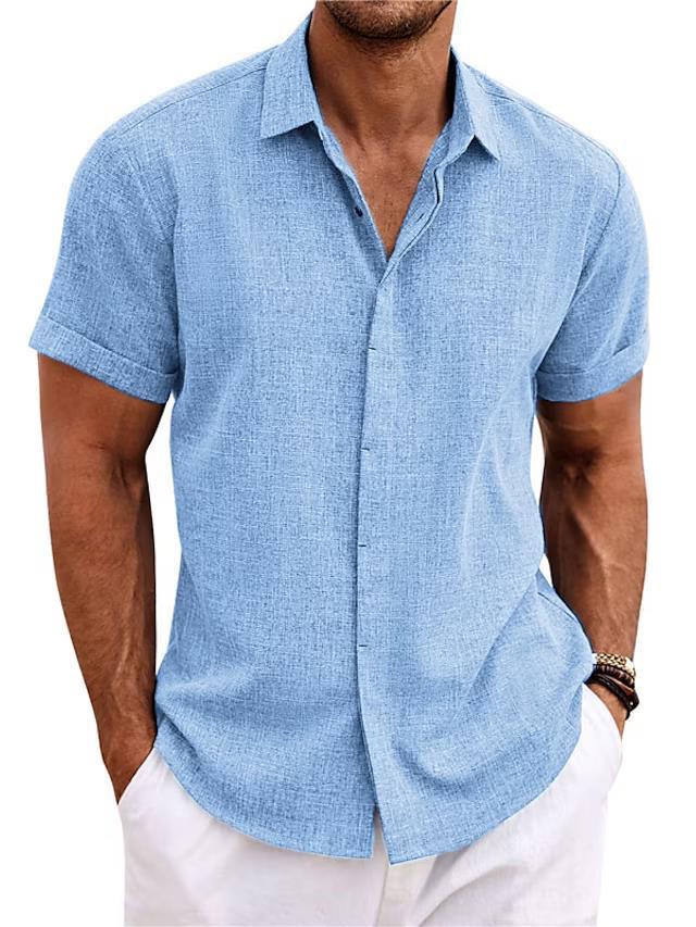 Men's Linen-Look Loose T-Shirt