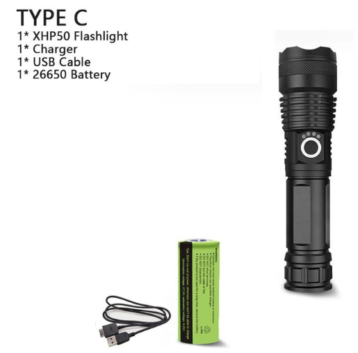 Rechargeable High-Power LED Flashlight