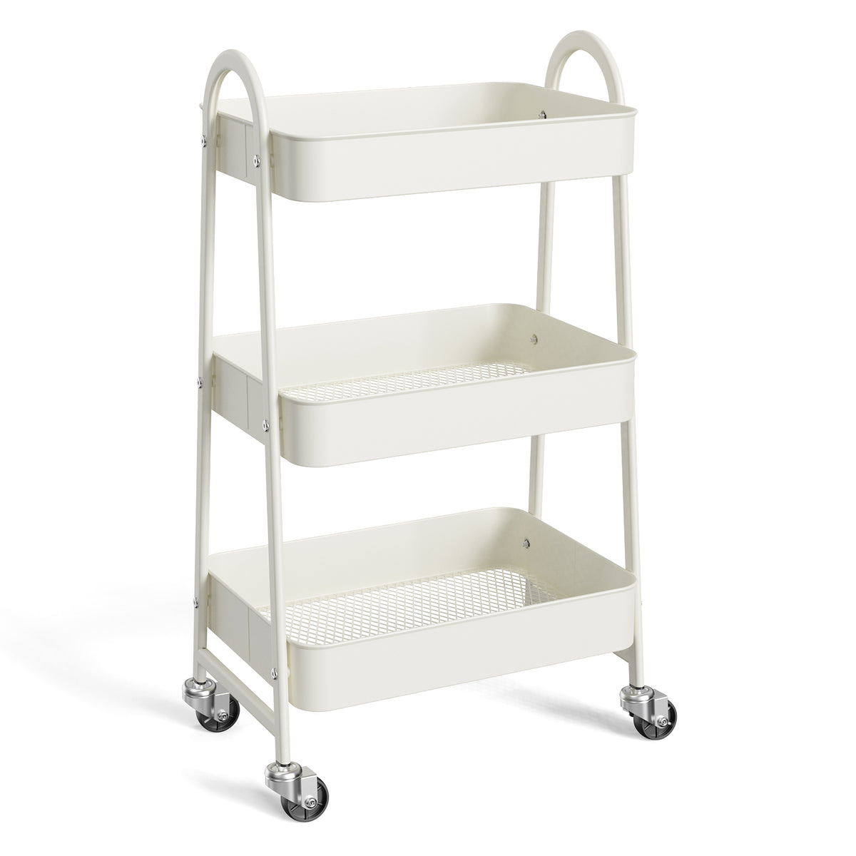 3-Tier Slim Rolling Cart