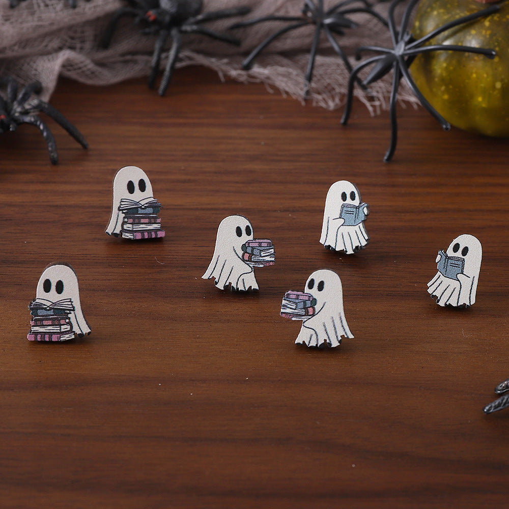 Halloween Wooden Earring Set