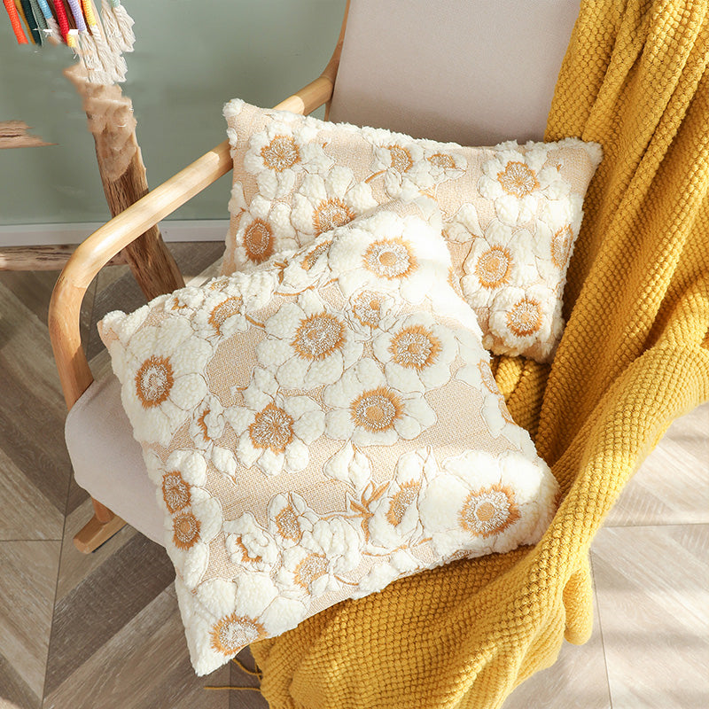 French Vintage Sunflower Pillow