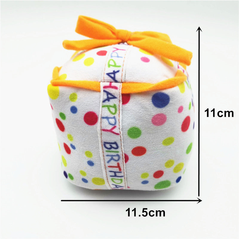 Dog Birthday Cake Plush Toy