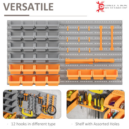44-Piece Pegboard Tool Organizer Kit