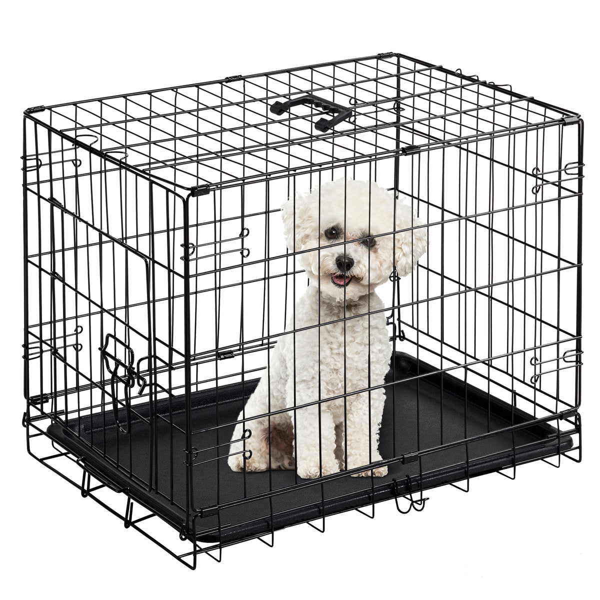 Folding Metal Dog Crate (24–30 in)