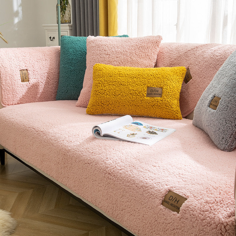 Plush Non-Slip Sofa Cover