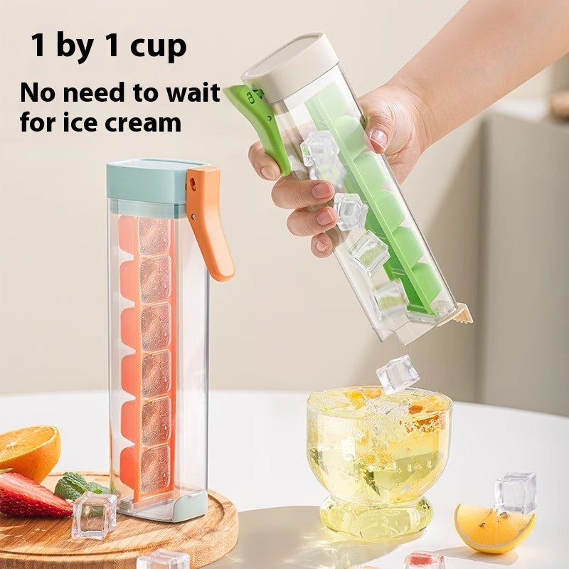 Press-Release Ice Tray with Bin