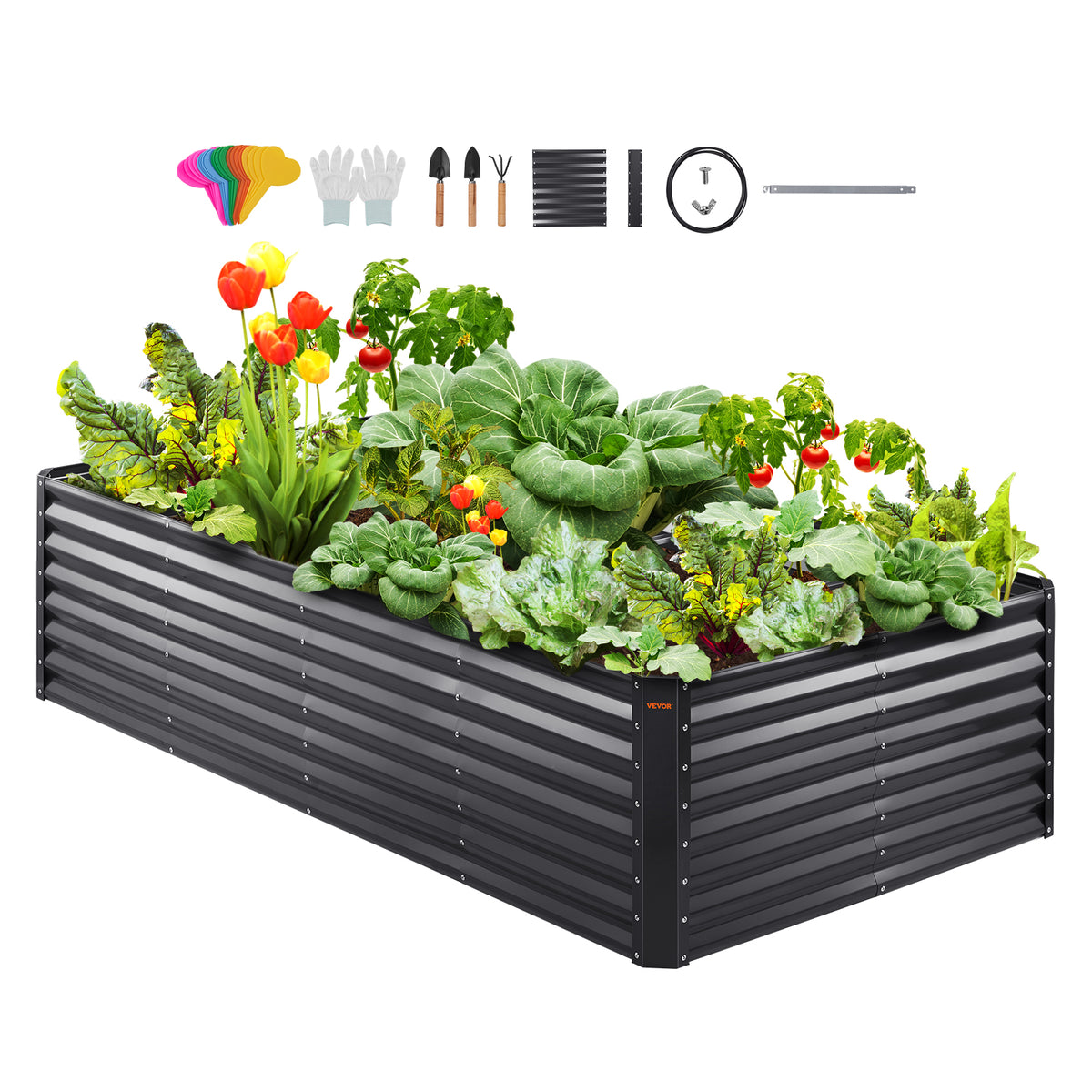 Galvanized Raised Garden Bed (94.5 x 47 in)