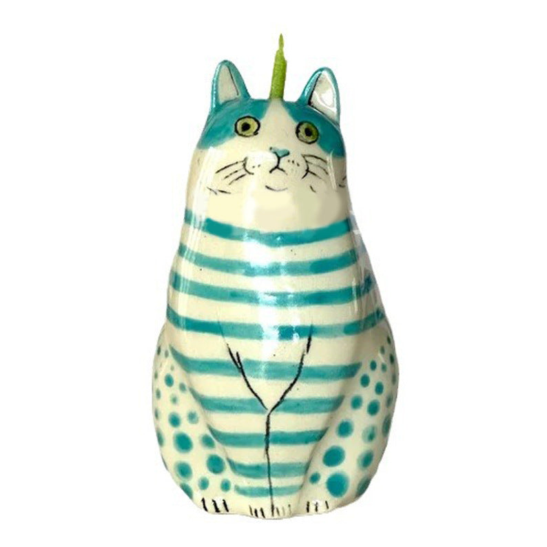 Mini Polka-Dot Cat Vase