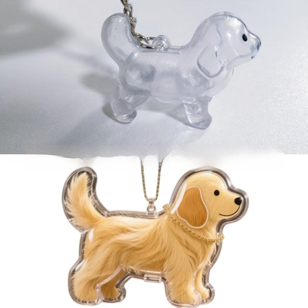 Dog Breed Fuzzy Keychain