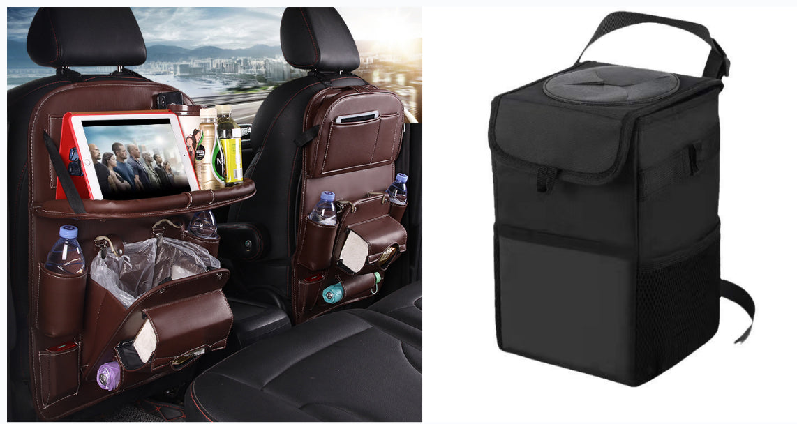 Faux Leather Seat-Back Car Organizer