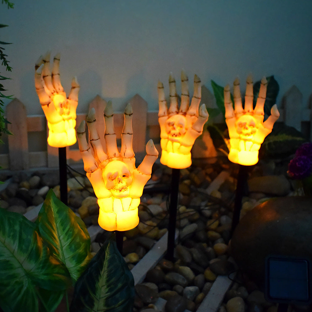 Solar Skeleton Hand Garden Light