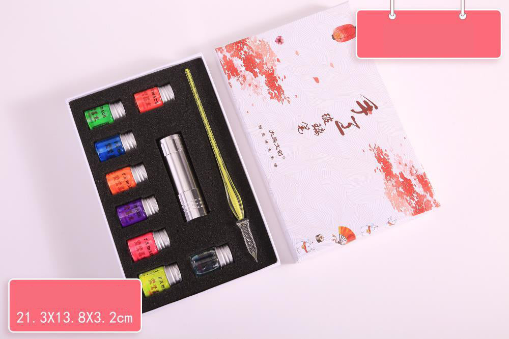 Glow-Under-UV Fountain Pen Ink Set